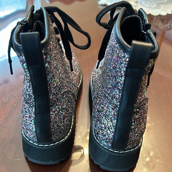 Steve Madden Youth Bootie Girls Size US 3 Glitter Multicolor  NEW NO BOX - Picture 3 of 8
